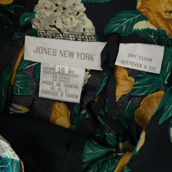 Vintage Floral Midi pleated skirt 80s - Picture 5 of 6